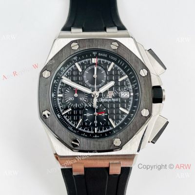 High-end Copy Audemars Piguet Offshore Chronograph Watch Black Bezel